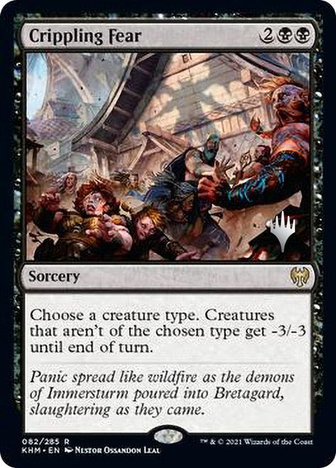 Crippling Fear (Promo Pack) [Kaldheim Promo Pack]