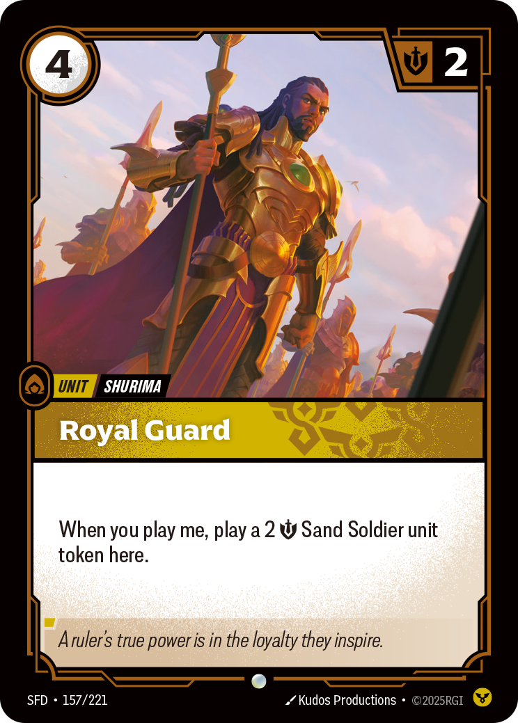 front of card Royal Guard [Spiritforged] 157/221