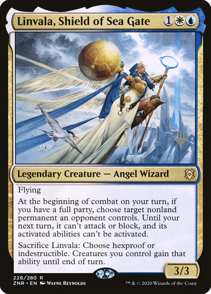 Linvala, Shield of Sea Gate (Promo Pack) [Zendikar Rising Promo Pack]
