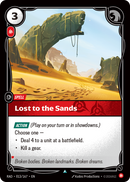 front of card Lost to the Sands [Radiance] 013/167