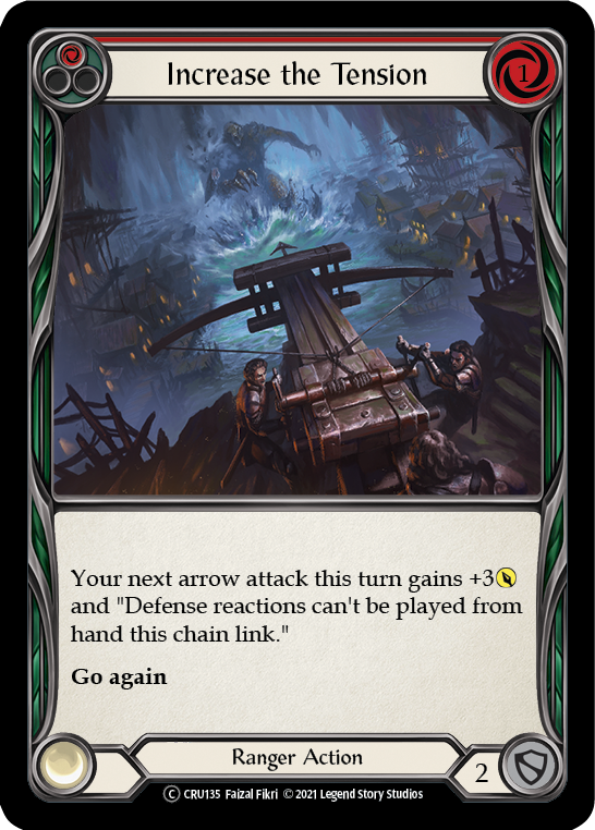 Increase the Tension (Red) [U-CRU135] (Crucible of War Unlimited) Unlimited Rainbow Foil