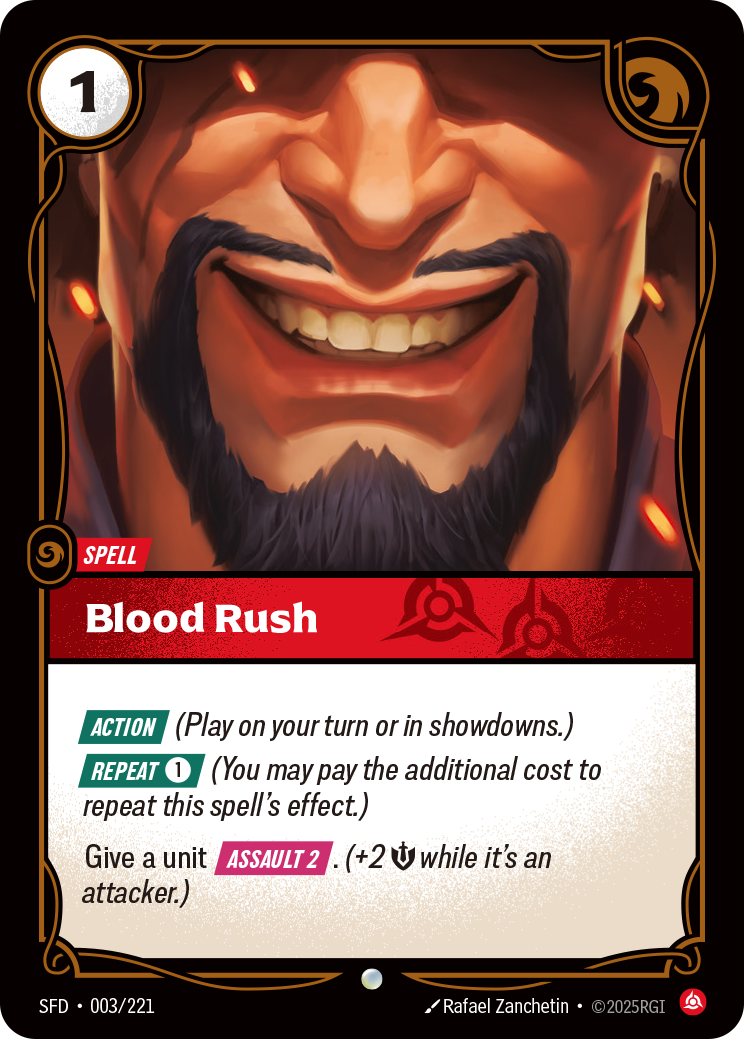 front of card Blood Rush [Spiritforged] 003/221