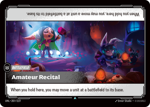 front of card Amateur Recital [Unleashed] 207/219