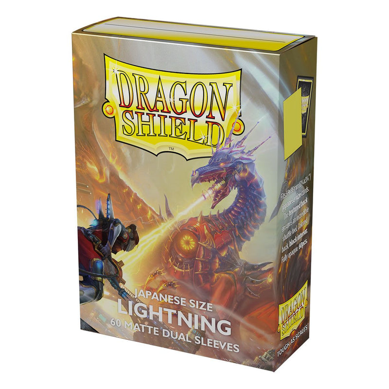 Dragon Shield: Japanese Size 60ct Sleeves - Lightning (Dual Matte)