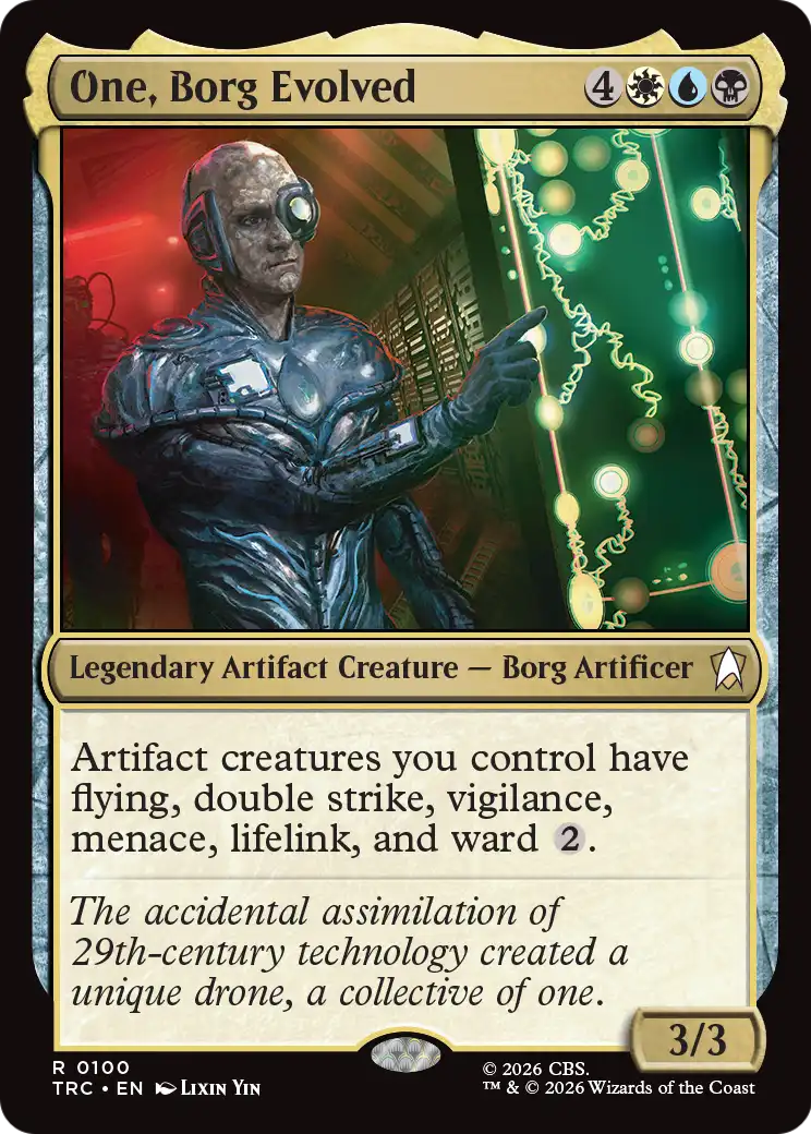 One, Borg Evolved (Surge Foil) [Star Trek Commander]
