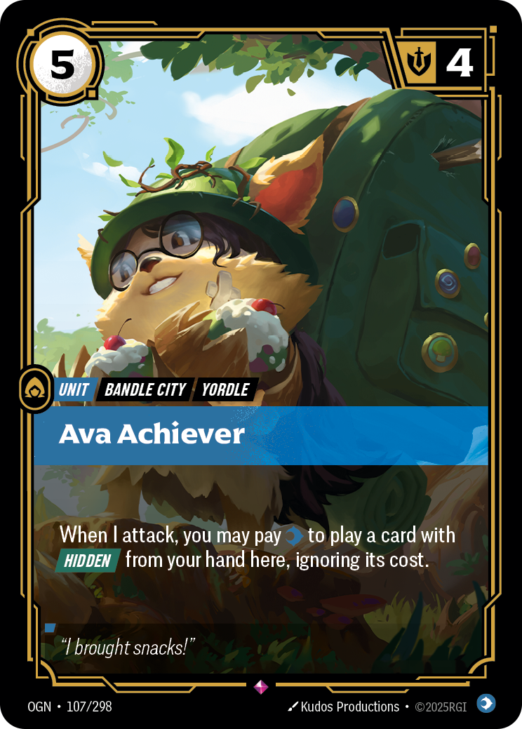 front of card Ava Achiever [Origins]