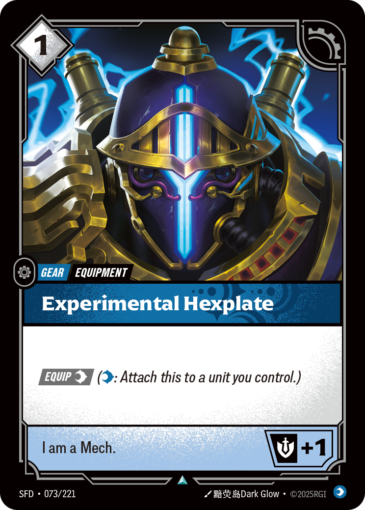 front of card Experimental Hexplate [Spiritforged] 073/221