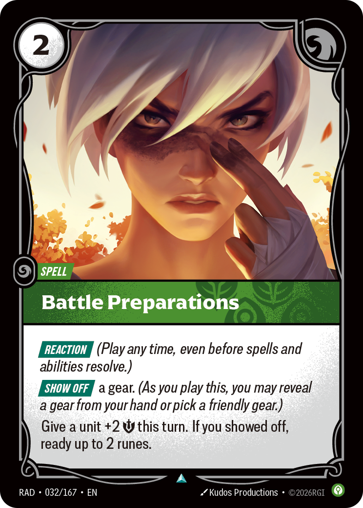 front of card Battle Preparations [Radiance] 032/167