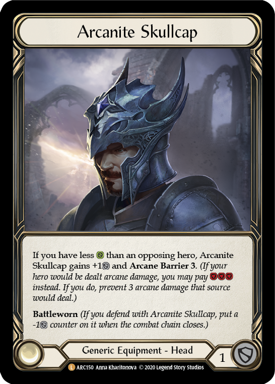 Arcanite Skullcap [U-ARC150] (Arcane Rising Unlimited) Unlimited Rainbow Foil