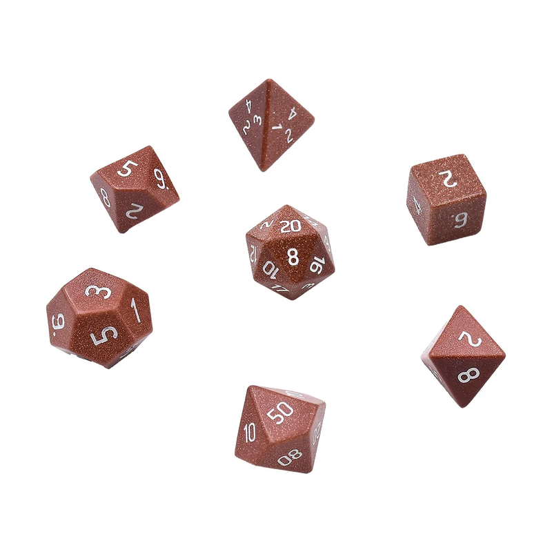 Ultra PRO: 7-Dice Set - Gemstone (Gold Sandstone)