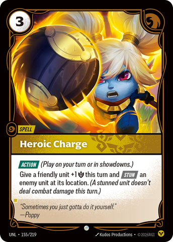 front of card Heroic Charge [Unleashed] 155/219