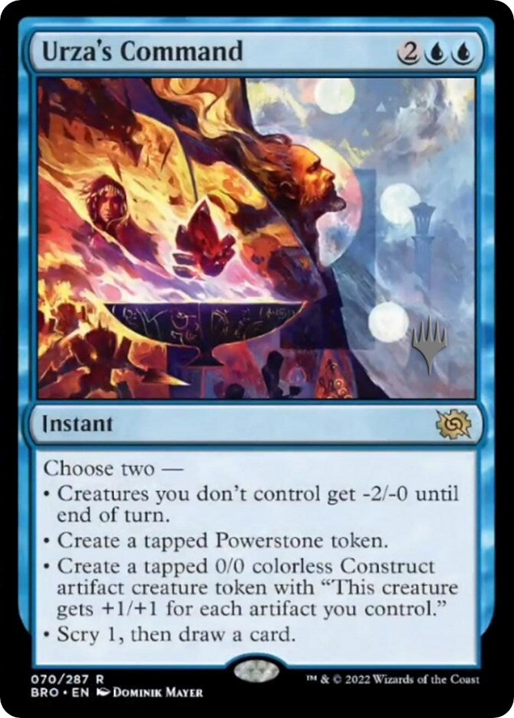 Urza's Command (Promo Pack) [The Brothers' War Promo Pack]