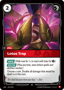 front of card Lotus Trap [Unleashed] 013/219