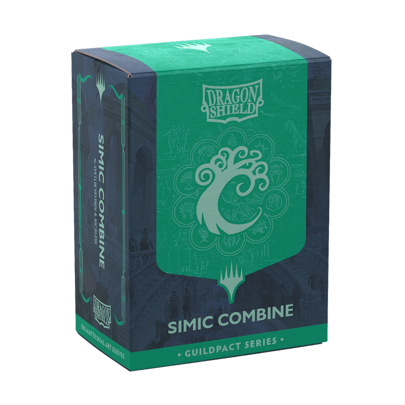 Dragon Shield: Standard 100ct Dual Matte Art Sleeves - Simic Combine