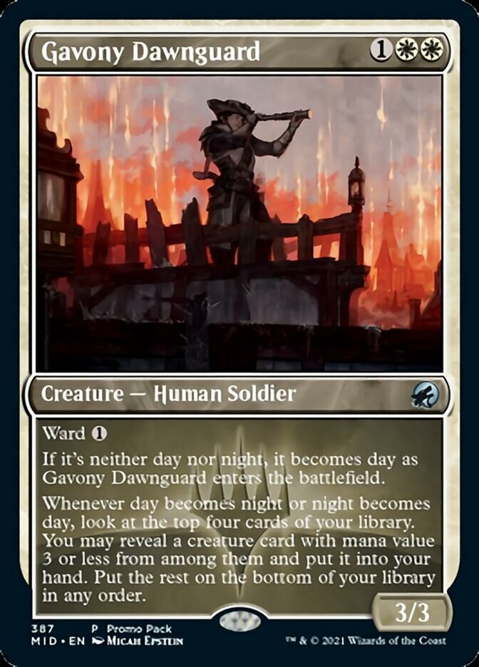 Gavony Dawnguard (Promo Pack) [Innistrad: Midnight Hunt Promo Pack]