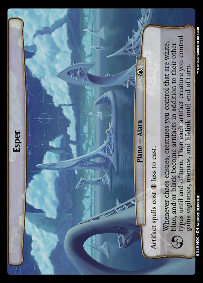 (Oversized Plane) Esper [March of the Machine Commander Planes]