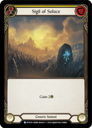 Sigil of Solace (Yellow) [U-WTR174] (Welcome to Rathe Unlimited) Unlimited Rainbow Foil