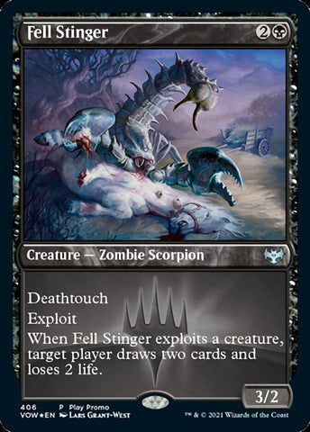 Fell Stinger (Play Promo) [Innistrad: Crimson Vow Promo Pack]