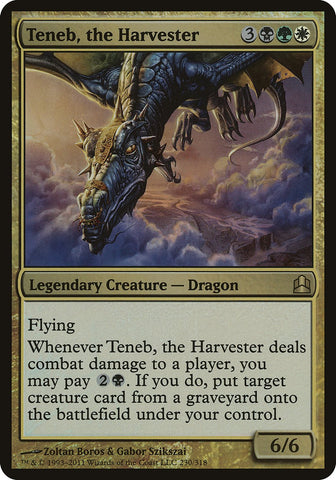 (Oversized) Teneb, the Harvester [Commander 2011 Oversized]