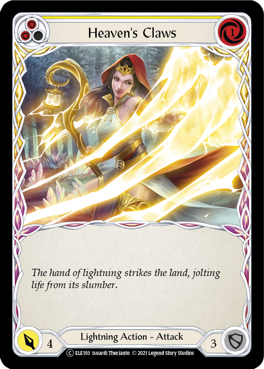 Heaven's Claws (Yellow) [U-ELE193] (Tales of Aria Unlimited) Unlimited Normal