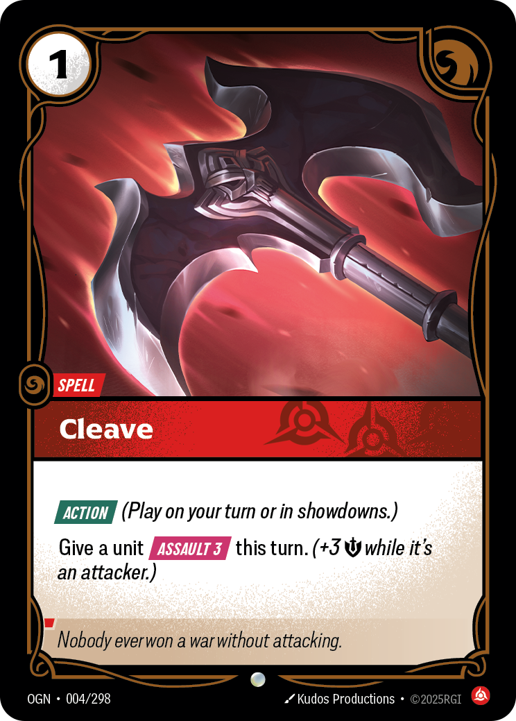 front of card Cleave [Origins]