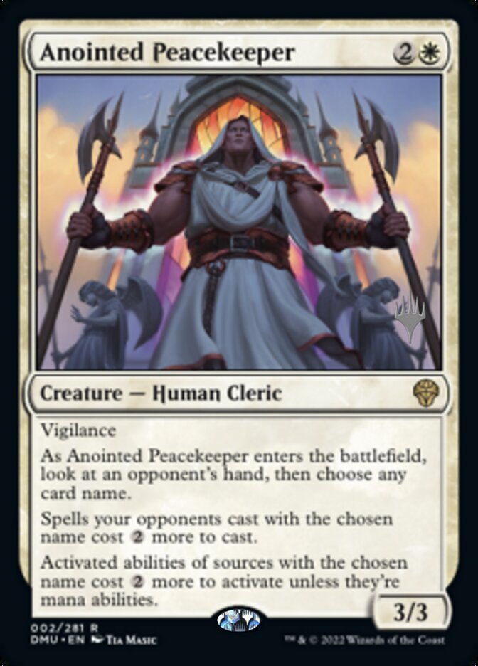 Anointed Peacekeeper (Promo Pack) [Dominaria United Promo Pack]