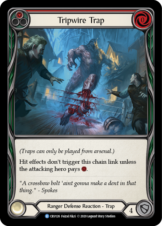 Tripwire Trap [CRU126] (Crucible of War) 1st Edition Rainbow Foil