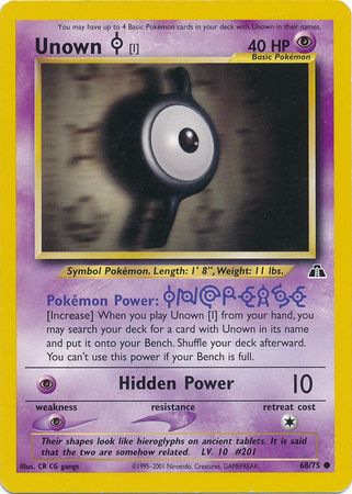 Unown (I) (68/75) [Neo Discovery Unlimited]