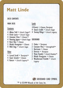 Matt Linde Decklist [World Championship Decks 1999]
