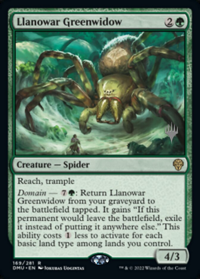 Llanowar Greenwidow (Promo Pack) [Dominaria United Promo Pack]