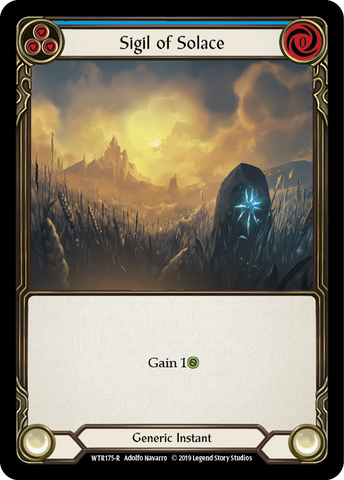 Sigil of Solace (Blue) [WTR175-R] (Welcome to Rathe) Alpha Print Rainbow Foil