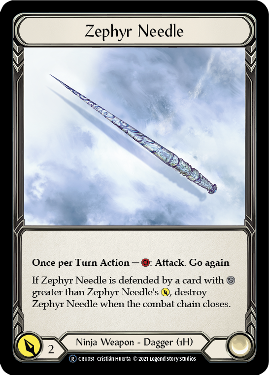 Zephyr Needle [U-CRU051] (Crucible of War Unlimited) Unlimited Normal