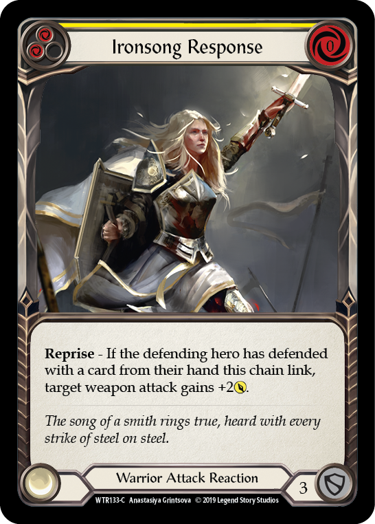 Ironsong Response (Yellow) [WTR133-C] (Welcome to Rathe) Alpha Print Normal