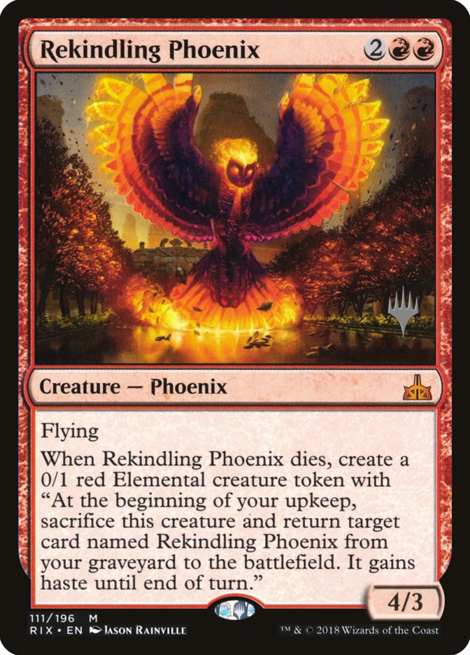 Rekindling Phoenix (Promo Pack) [Rivals of Ixalan Promo Pack]
