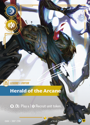 front of card Viktor, Herald of the Arcane (Overnumbered) (Signature) [Origins] #308*