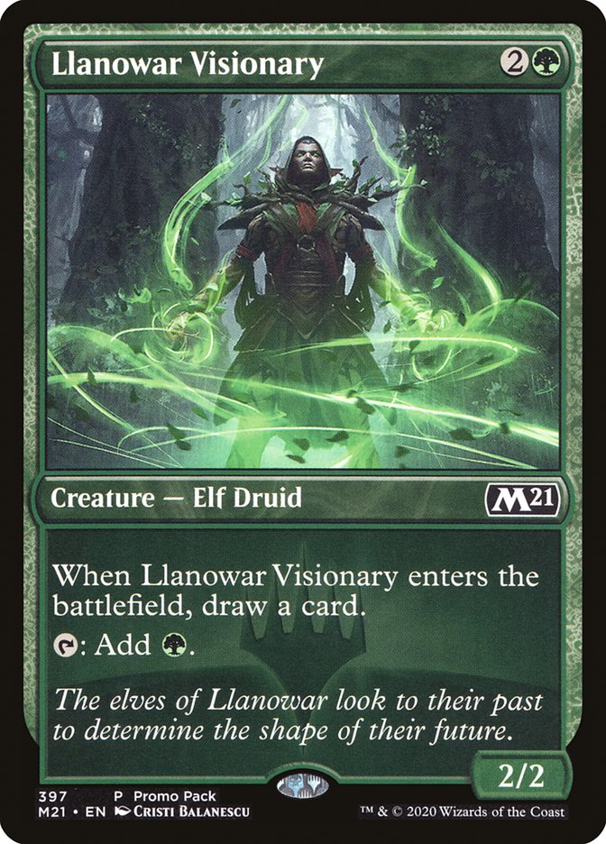 Llanowar Visionary (Promo Pack) [Core Set 2021 Promo Pack]
