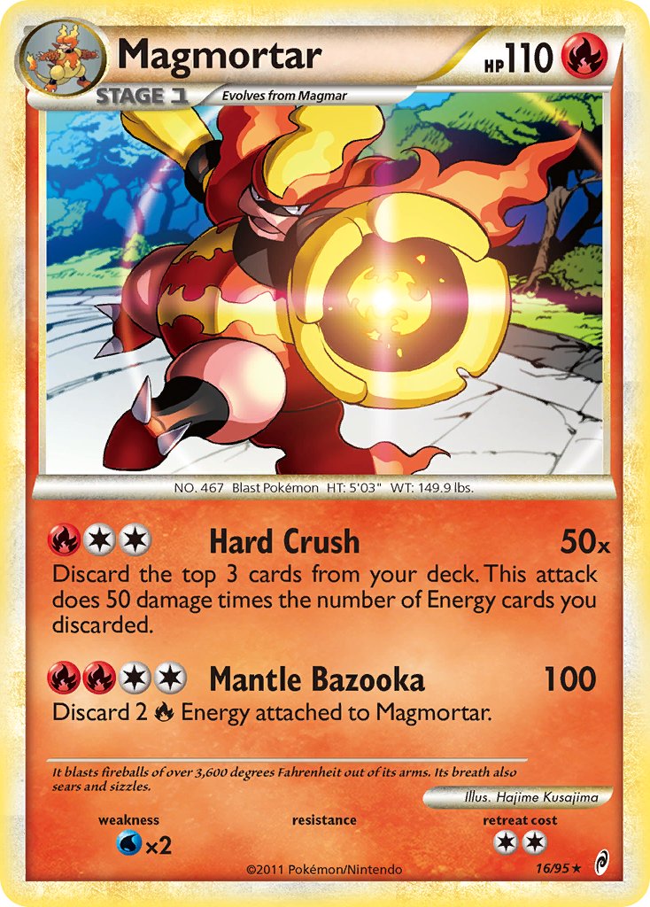 Magmortar (16/95) (HeartGold & SoulSilver: Call of Legends) [Theme Deck Exclusive]