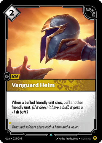 front of card Vanguard Helm [Origins] #228