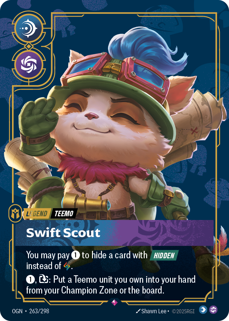 front of card Teemo, Swift Scout [Origins]