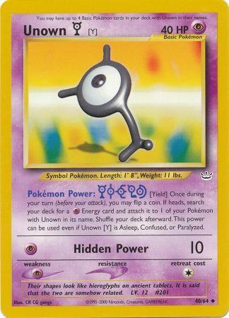 Unown (Y) (40/64) [Neo Revelation Unlimited]