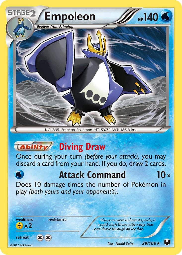 Empoleon (29/108) (Battle Arena Deck Exclusive) (Black & White: Dark Explorers) [Theme Deck Exclusive]