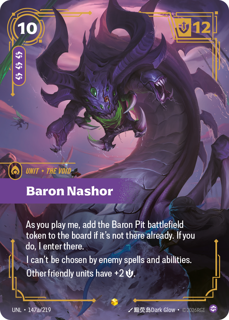 front of card Baron Nashor (Alternate Art) [Unleashed] 147a/219