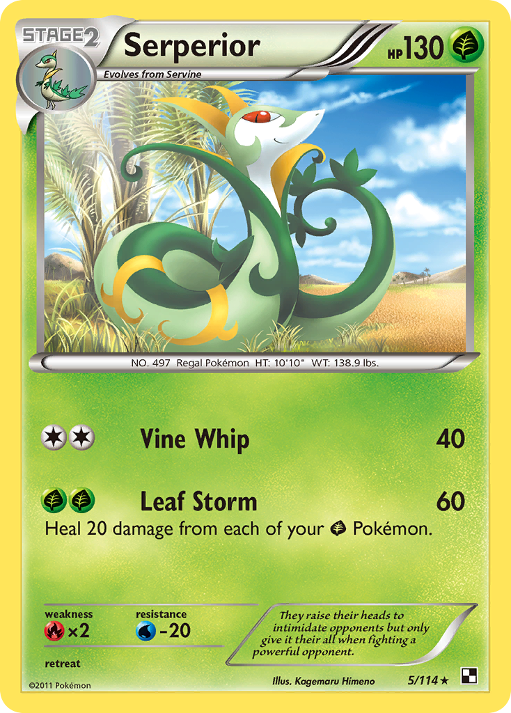 Serperior (5/114) (Green Tornado) (Black & White: Base Set) [Theme Deck Exclusive]