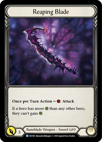 Reaping Blade [CRU140] (Crucible of War) 1st Edition Cold Foil