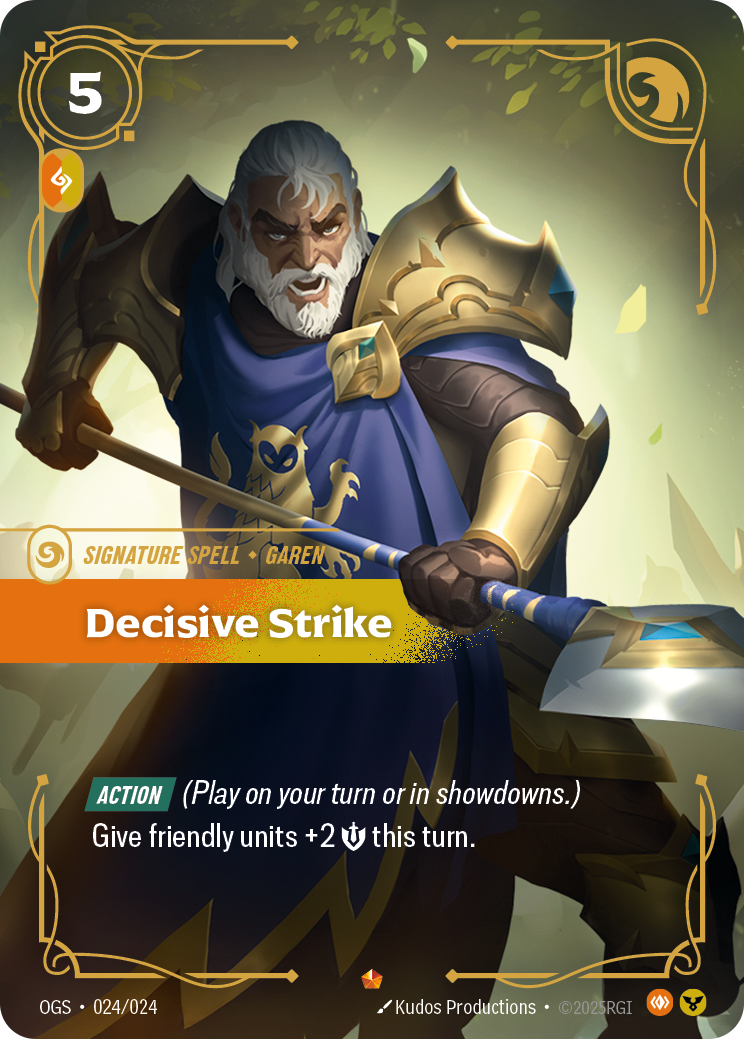 front of card Decisive Strike [Origins: Proving Grounds]
