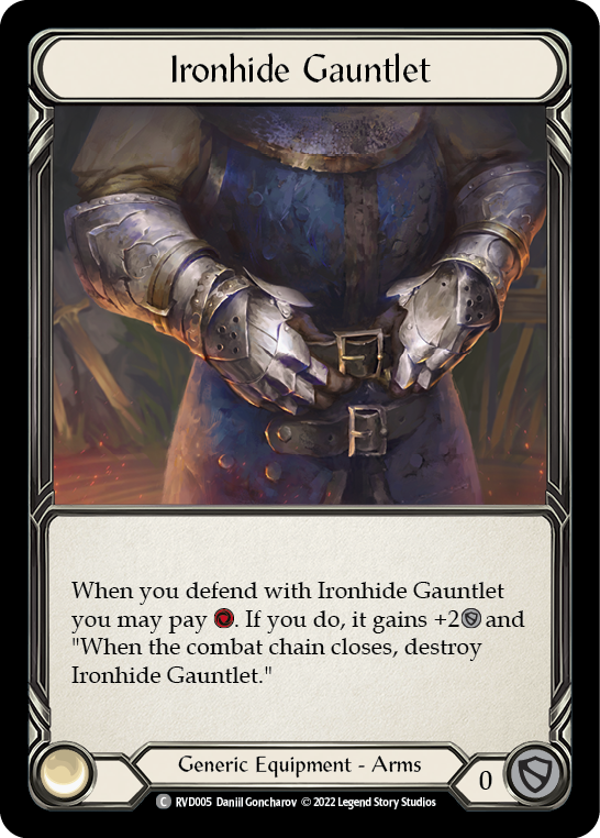 Ironhide Gauntlet [RVD005] (Classic Battles: Rhinar vs Dorinthea) Rainbow Foil