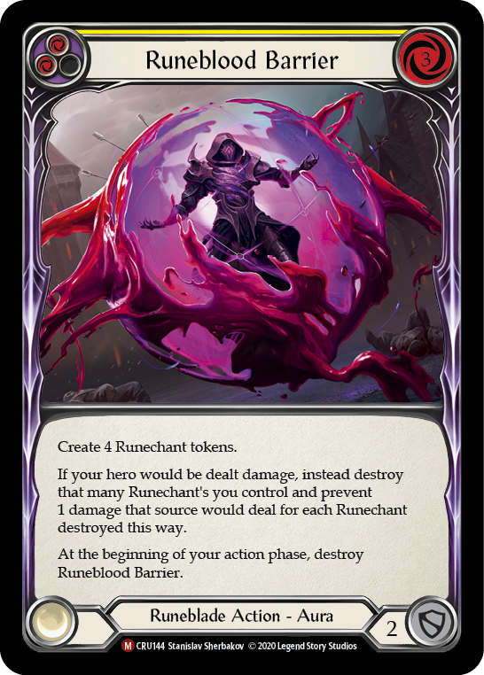 Runeblood Barrier [CRU144] (Crucible of War) 1st Edition Normal