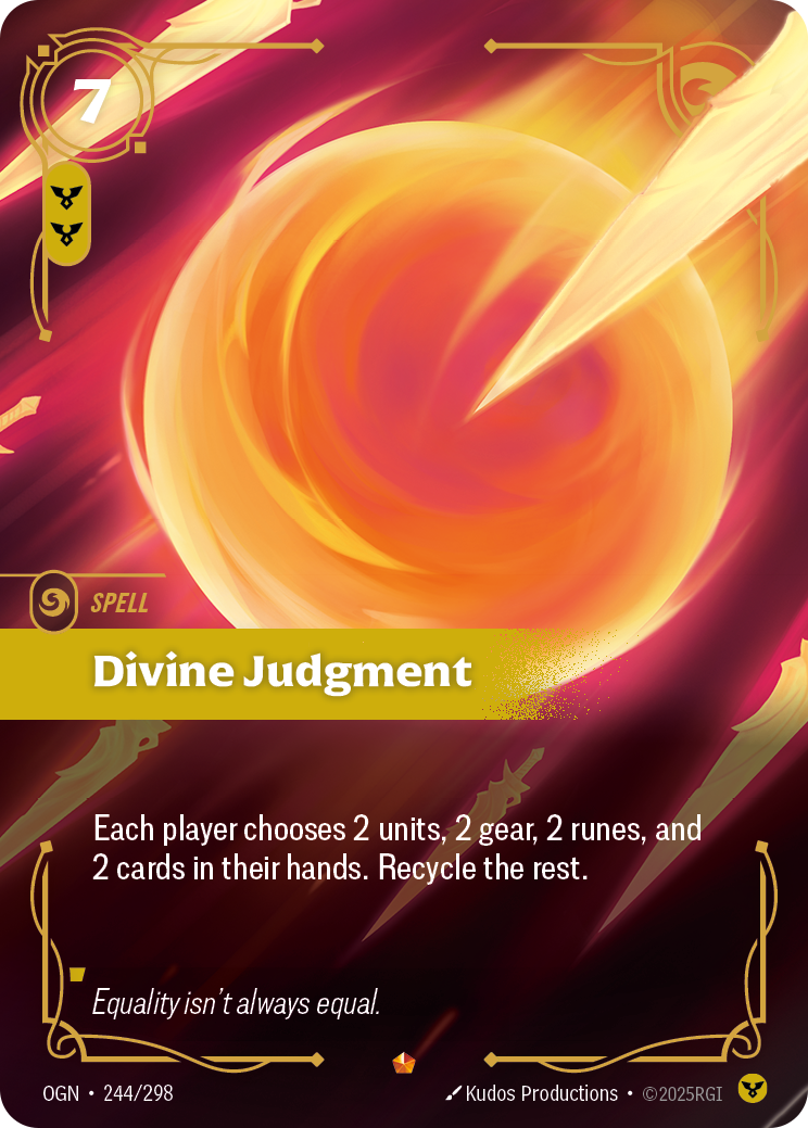 front of card Divine Judgment [Origins]