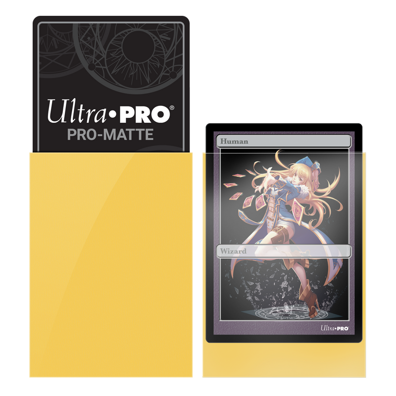 Ultra PRO: Small 60ct Sleeves - PRO-Matte (Yellow)