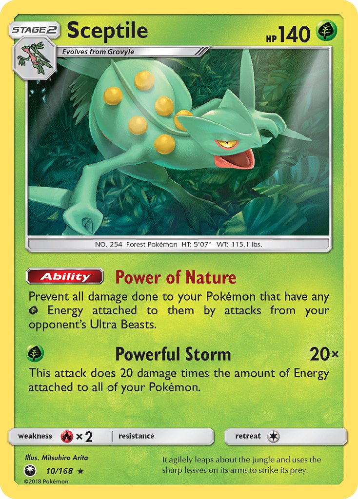 Sceptile (10/168) (Sun & Moon: Celestial Storm) [Theme Deck Exclusive]